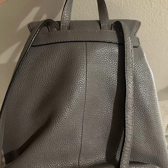 Kate Spade Gray Leather Backpack - Picture 2 of 6